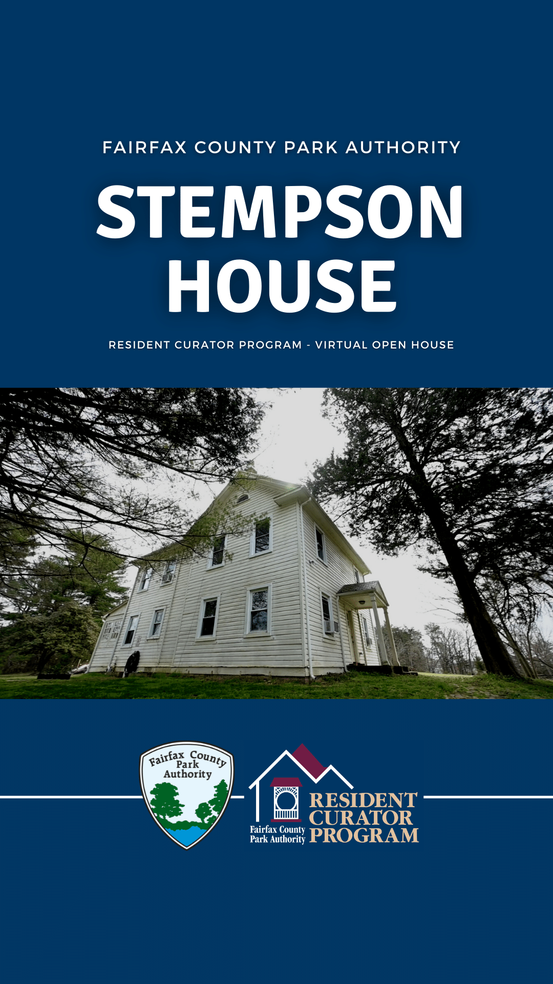 Resident Curator Program Virtual Open House - Stempson House Instagram Story Post