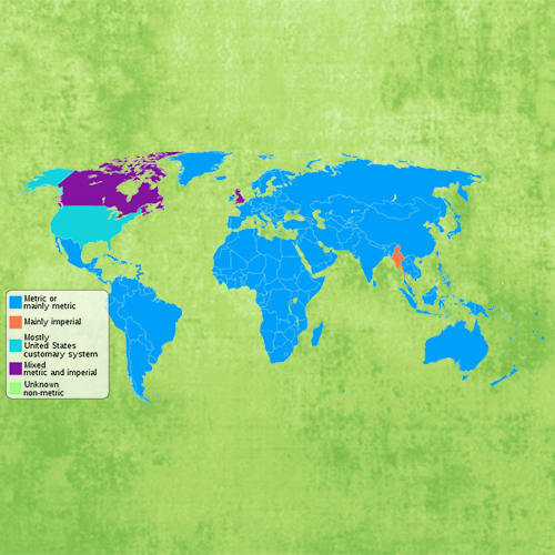 map of measurements